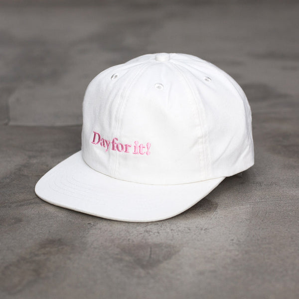 DAY FOR IT HAT | white
