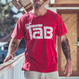 TAB TEE | red wash