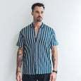 CASUAL SHIRT | double navy stripes
